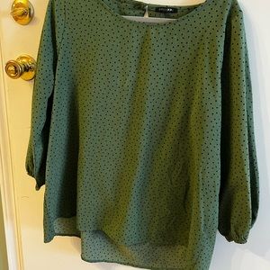 Polka dot blouse